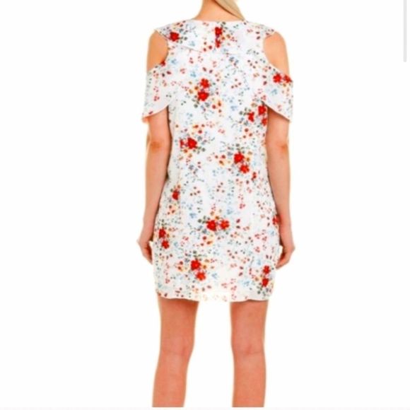 🎉 HP 🎉 PARKER NEW NWT DITSY COLD SHOULDER DRESS SIZE MEDIUM - Picture 2 of 11